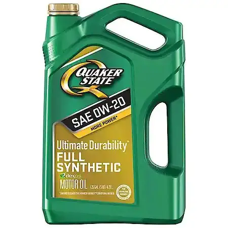 Quaker-aceite de Motor sintético SAE, paquete de 3 unidades de aceite de Motor sintético, máxima durabilidad, 0W, 20, 5 Quart