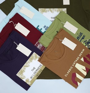 Camiseta informal de calidad superior para hombre, Camiseta ajustada de algodón suave de manga corta, telas de algodón, camisetas de punto para hombre - Product Image 4