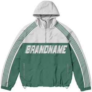 ชุดกีฬากันลมสำหรับทุกเพศวัสดุไนลอนคุณภาพสูงออกแบบโลโก้ได้ตามต้องการชุดวอร์มสีม่วงไซส์ใหญ่พิเศษสำหรับฤดูหนาว - Product Image 4