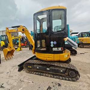 Mini-excavatrice sur chenilles Caterpillar 303.5E d'occasion du Japon, comme neuve, avec moteur, boîte de vitesses, pompe à engrenages, roulement, godet de 0,8 m³ et capacité de levage de 3,5 tonnes - Product Image 1