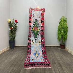 Tapis faits à la main en coton, beau motif d'impression de bloc de main brodé de concepteur, lavable pour l'exercice de vie à la maison - Product Image 1