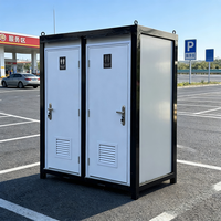 Toilettes portables à montage facile avec douche, panneau sandwich, pour usage commercial extérieur – Vente chaude