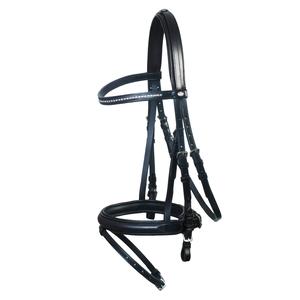 Fabricantes que venden brida de caballo de cuero genuino al por mayor diseño personalizado brida de caballo de cuero real de alta calidad - Product Image 1