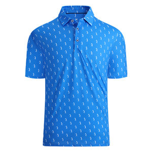 OEM de alta calidad cómodo para los hombres para Polos transpirable verano poliéster Spandex mezcla antiarrugas Golf Logo personalizado - Product Image 2