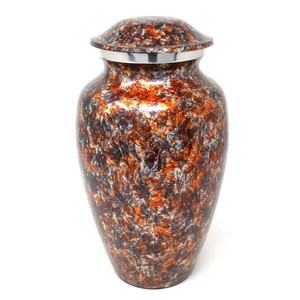 Urne funéraire en aluminium de grande taille et magnifique pour les cendres humaines, services funéraires, urne en métal durable, souvenir - Product Image 2