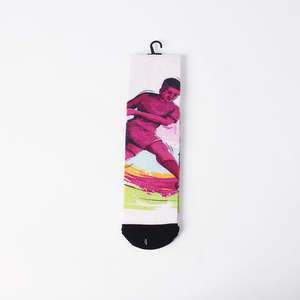 Sublimación personalizada Imprimir Casual Crew Calcetines Dibujos animados Deporte Diseño Poliéster Spandex ODM Fabricante Vietnam Venta al por mayor Pedido a granel - Product Image 5