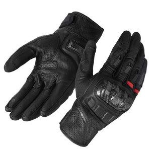 Guantes de Motocross Unisex de Cuero Genuino, Transpirables, con Correa de Muñeca Ajustable y Cierre de Gancho y Bucle, para Deportes - Product Image 1
