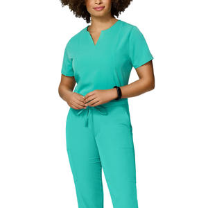 Vêtements d'hôpital pour femmes en gros directement du fabricant, logo personnalisé, tailles grandes 3XL, ensembles d'uniformes d'infirmière, ensembles chirurgicaux en spandex - Product Image 4