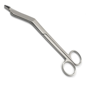 Tijeras Angulares Iris de Acero Inoxidable de 14 cm, Instrumento Quirúrgico Manual para Suturas, Recorte de Encías y Vendajes, Duradero - Product Image 5