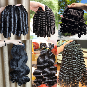 Perruques de cheveux bruts vietnamiens 2023 Collection H12 ondulés mélangés avec des cheveux ondulés doublement étirés à prix abordable - Product Image 6