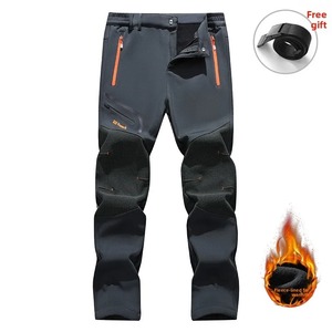 Pantalones de Forro Polar Grueso para Hombre, Cálidos, Casuales, con Bordado de Letras, Forro Polar Grueso, Pantalones Térmicos para Exteriores - Product Image 2