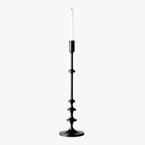 Hot Selling Handmade Pillar Candle Holder Luxury Metal <b>Candlestick</b> Iron Candle Holder for Home Decoration <b>Black</b> Coated set of 3 - Product Image 6
