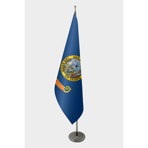 Drapeau officiel d'Idaho personnalisé 3x5 pieds pour intérieur avec impression numérique, en soie, coton, nylon, aluminium, plastique, logo personnalisé - Product Image 1