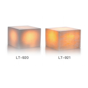 Control táctil decoración lámpara de sal del Himalaya Oem funciona con batería Mini luz nocturna portátil mármol niños lámpara de mesa para Decoración - Product Image 4
