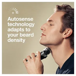 Pour Braun Series 9 Pro Wet Dry Shaver 9465cc pour hommes Rasoir rotatif électrique rechargeable USB avec station de nettoyage en métal noble - Product Image 2