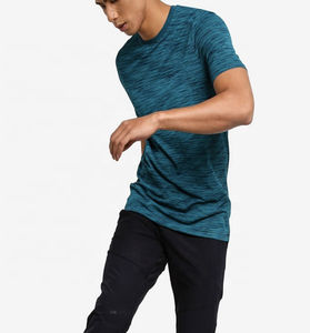 NOUVEAU Vente en gros OEM T-shirts unis vierges Sportswear Gym Light Breathable Summer Short Sleeve Running t Shirt - Product Image 3