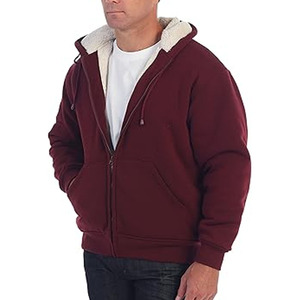 เสื้อมีฮู้ดของผู้ชายผ้าฝ้ายแบบสวมหัว, เสื้อมีฮู้ดระบายอากาศได้ดีโอเวอร์ไซส์ใส่เล่นกีฬา - Product Image 5