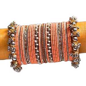 Nueva Colección de Joyería Elegante para Mujer, Brazaletes para Bodas con Jhumka Colgante, Brazalete de Metal, Conjuntos de Kada Kungan para Damas - Product Image 1