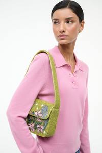 Bolso de Mano Tipo Clutch con Cuentas de Semillas Hechas a Mano, Diseño de Girasol, Personalizado 2024, para Mujeres y Niñas, con Cadenas y Cremallera, Dos en Uno, para Fiestas y Eventos Nocturnos - Product Image 2