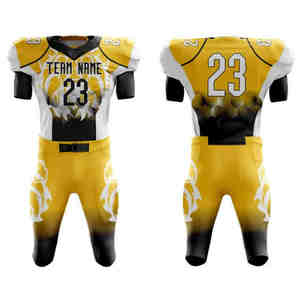 Offre Spéciale conception personnalisée maillots de football américain personnalisés jeunes tailles adultes uniformes de football américain - Product Image 6