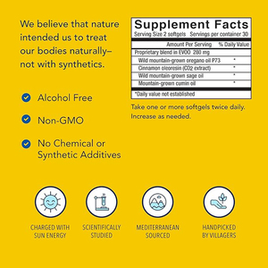 最新モデル 天然オレガノ ソフトジェル サプリメント 免疫力向上 メディテラニアン産 140mg 120カプセル 非遺伝子組み換え 大人向け - Product Image 4