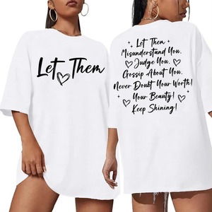 Customize New Summer O-<b>Neck</b> Women's <b>Shirt</b> Oversized Breathable Printed <b>T</b>-<b>Shirts</b> <b>High</b> Quality Quick-Dry Cotton <b>Shirts</b> - Product Image 2