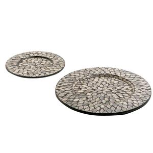 Platos de uso de Catering para el hogar, placa de cargador para servir, diseño de incrustaciones de hueso, servidor de alimentos de calidad sólida, placa de cargador de madera, gran oferta - Product Image 1