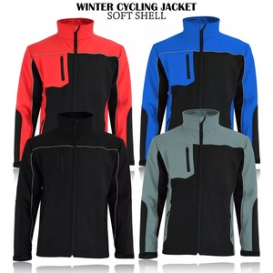 Chaqueta de ciclismo Softshell impermeable personalizada para hombre, chaquetas cortavientos de membrana con capas 3D para hombre - Product Image 6