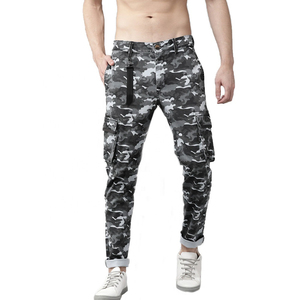 New 2023 Quality Painter <b>Camo</b> Men'<b>s</b> Stacked Cargos Wholesale Streetwear 6 Pocket Pants Custom Flare Mens Camouflage Cargo Pants - Product Image 4