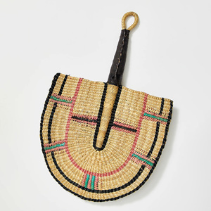 Abanicos de Hierba Marina Hechos a Mano, Decoración de Pared para Pasillo o Habitación, Oferta al por Mayor, Estilo Bohemio, Tejidos - Product Image 3