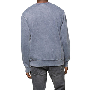 Sudadera de Hombre al por Mayor, Estilo Holgado, Lavado Ácido, Diseño Personalizado, Sudadera de Forro Polar con Cuello Redondo, Teñida, para Invierno - Product Image 2