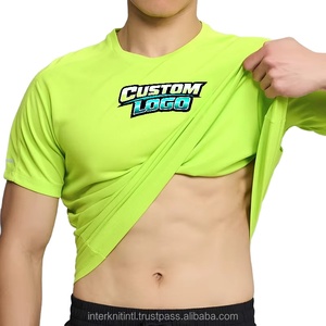 Camisetas Deportivas para Hombre, 100% Poliéster, Corte Ajustado, Alta Elasticidad, Reflectantes, para Correr - Product Image 3