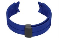 Bracelet de montre sport unisexe GL001 bleu marine Galaxy, durable, respirant, léger, réglable, étanche, en silicone, 20-22 mm, acier inoxydable