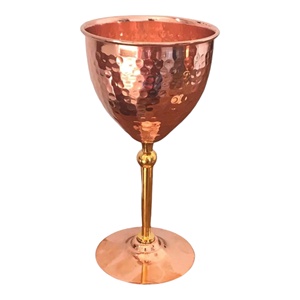 Premium Quality Luxury Metal Glass Hammered Design Custom Function Copper PC Material Serving Chilled Beer Wine Bar <b>Accessories</b> - Product Image 1