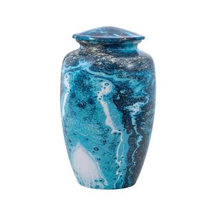 โกศสำหรับขี้เถ้าขี้เถ้าผู้ใหญ่โกศขนาดใหญ่ดอกไม้สีเหลืองสำหรับขี้เถ้าของคนที่คุณรักขนาด10.5 "และ220ลูกบาศ์กใน - Product Image 1