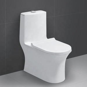 Nuevo estilo redondo Sudeste asiático Baño Armario de agua Tazones de baño Siphonic Inodoro de una pieza - Product Image 2