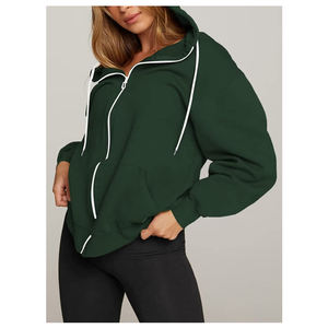 Ladies Oversized Pullover Cropped Hoodie <b>Girls</b> Fashionable Streetwear Casual Crop Tops <b>Hoodies</b> <b>Sweatshirts</b> for Women - Product Image 4