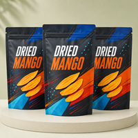 Sachet Doypack refermable de qualité alimentaire pour mangues séchées et fruits tropicaux, emballage souple imprimé sur mesure
