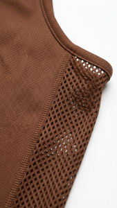 Maillot de basket-ball marron premium pour les équipes de compétition, les clubs d'entraînement, vêtements en maille respirante - Product Image 6