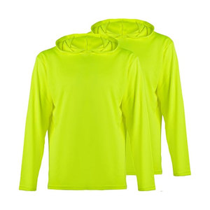 T-shirt à manches longues à capuche personnalisé, haute visibilité, protection UPF, léger, à manches longues - Product Image 4