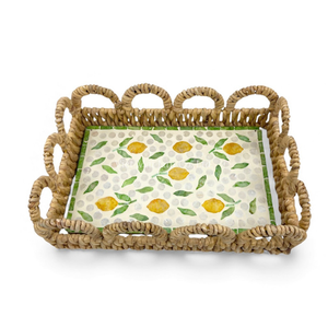 Inlay en nacre fait à la main avec bord en jacinthe d'eau pour la décoration de table, la décoration de la maison et le service de nourriture en provenance du Vietnam - Product Image 3