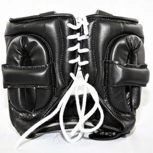 Casque de boxe intégral en cuir véritable, modèle 2025, dernière version, couleurs noires, protection de la tête, ensembles de boxe d'entraînement, MS-HG-11 - Product Image 5