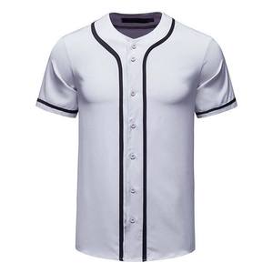 Maillots de baseball d'équipe personnalisés avec matériau en polyester de qualité supérieure, vêtements de sport respirants à col en V, vêtements de baseball et softball pour adultes - Product Image 5