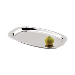 Classic Eco-Friendly Stainless Steel Oval Food Serving Platter <b>Star</b> Bowl with <b>Star</b> Tray - Product Image 1