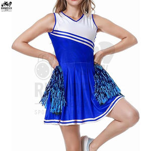ชุดเชียร์ลีดเดอร์สำหรับผู้หญิงชุดเชียร์ลีดเดอร์โพลีเอสเตอร์100% พิมพ์ลายออกแบบได้ตามต้องการ - Product Image 3