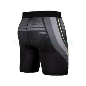 Short de compression de performance XL pour hommes, grande taille, fitness et sport, course à pied, gym, matériau Spandex sans couture, motif solide - Product Image 3