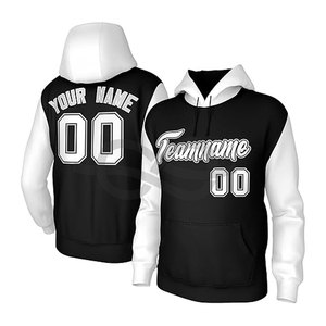 Custom Hoodie for <b>Men</b> and Kids Personalized Fleece <b>Pullover</b> Sweatshirt with Stitched Text Number Logo Design - Product Image 6