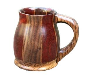 Tasse à café et à thé en bois naturel exquise et polyvalente fabriquée à la main tasse à bière en bois de mangue pour boisson fournisseur de vaisselle Inde - Product Image 5