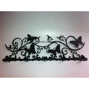 Flower Designed Metal Ring Unique Stylish Heavy-Duty Modern Wall Mounted Hanger <b>Hooks</b> Superior Quality Decorative <b>Hook</b> <b>Rails</b> - Product Image 6