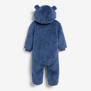 Customizable 100% Polyester <b>Baby</b> <b>Jumpsuit</b> Comfortable Soft Fleece Bear Pram Suit Winter Unisex Casual Zipper Newborn Comfort - Product Image 2